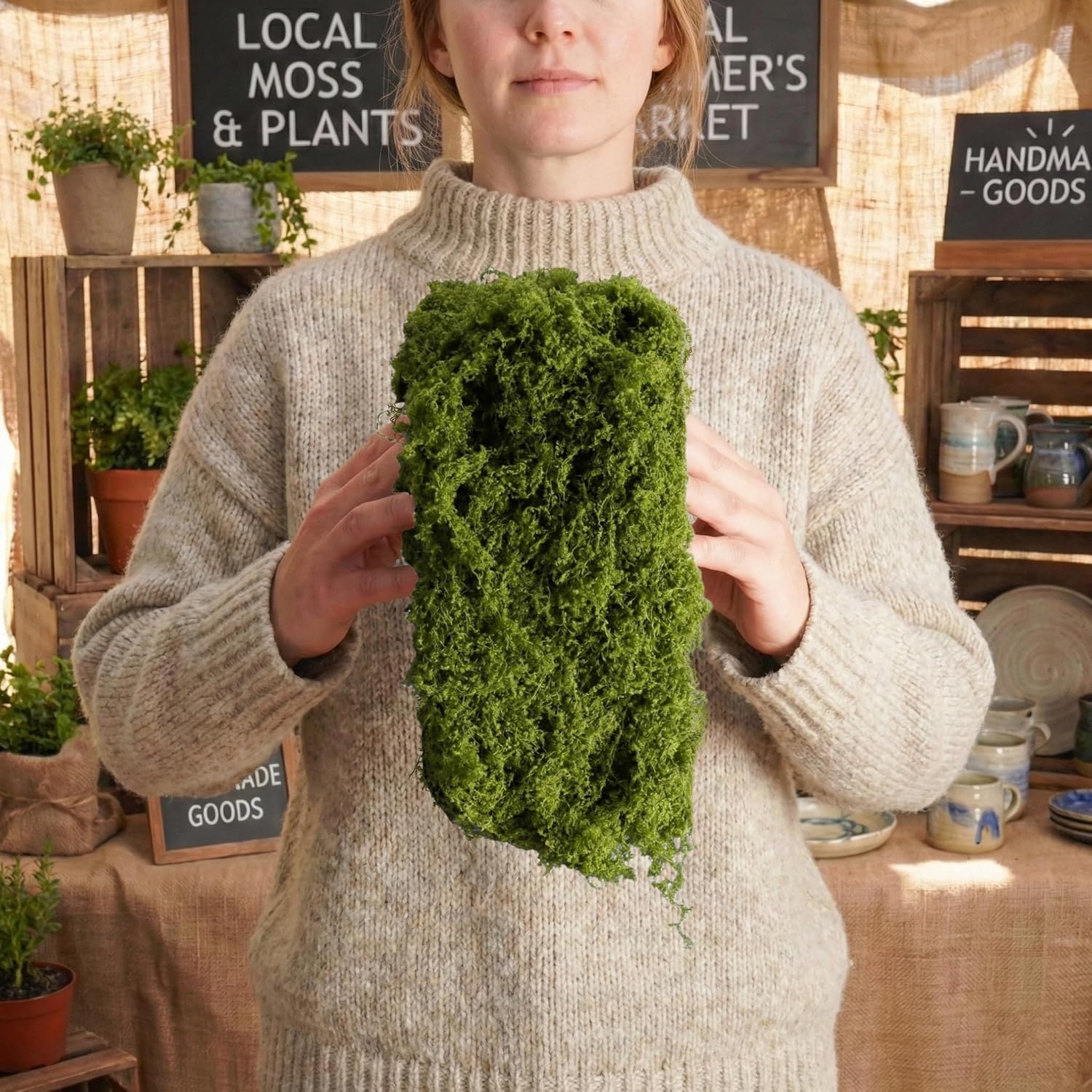 Chemin de table en mousse arti - Preserved Moss Sheet avis et prix